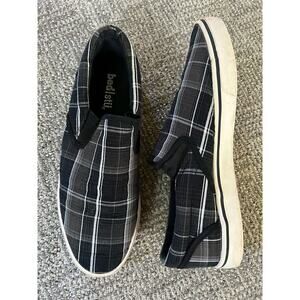 Bed Stu plaid slip on sneaker Mens size 11